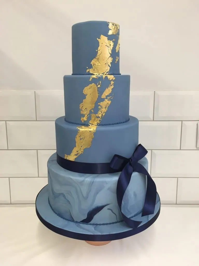 Blue Marble and Gold Leaf