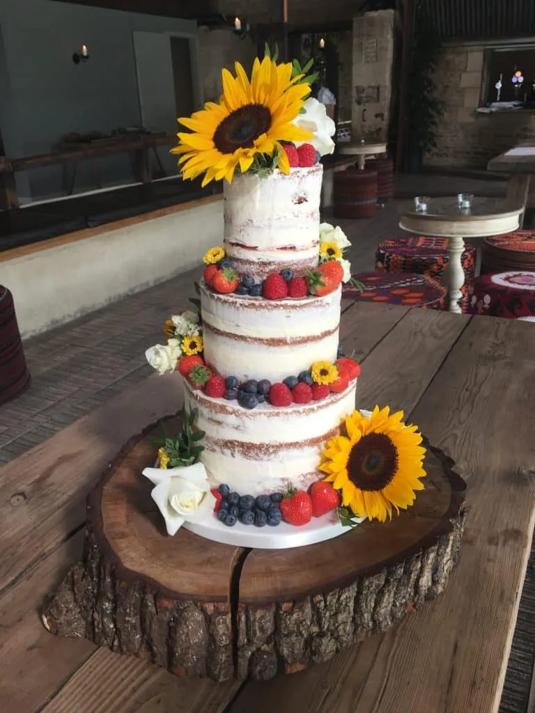 Semi Naked, Sunflowers and Fresh Berries