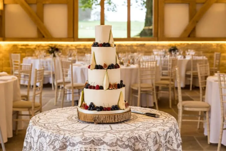 Autumnal Buttercream Wedding Cake Fresh Fruit