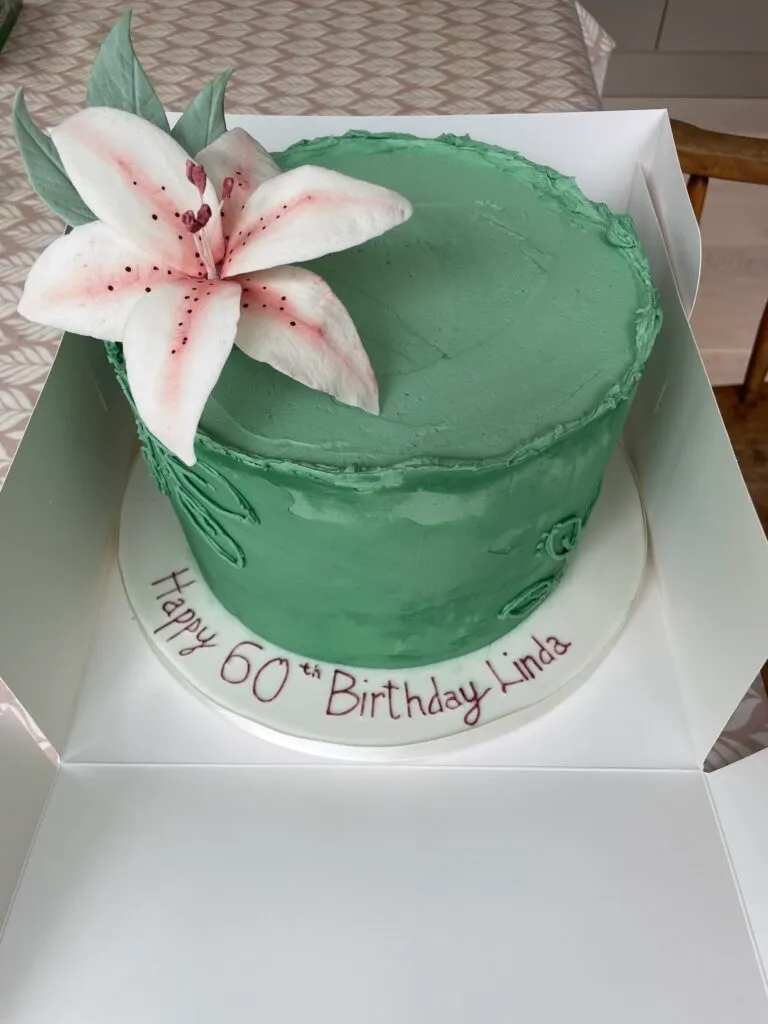 Sugar Lily Birthday Cake