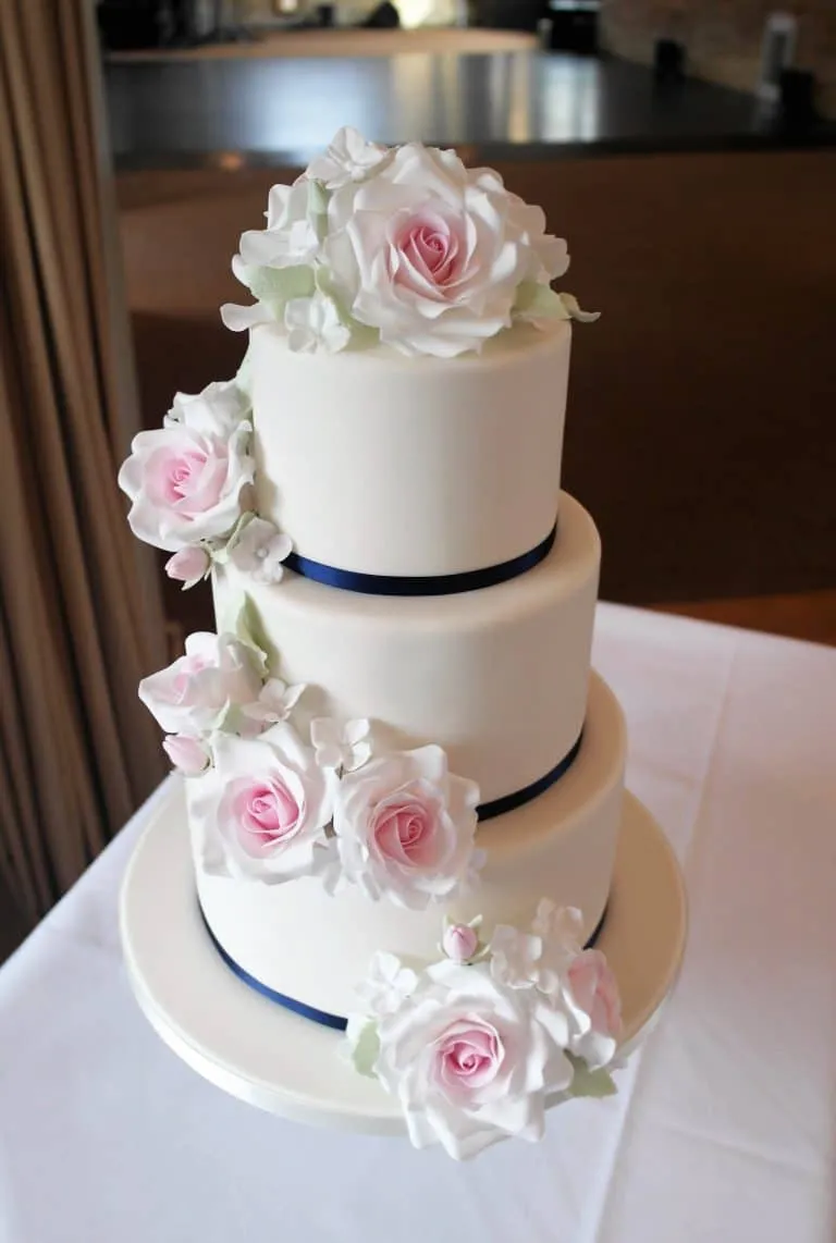 Cascading Sugar Flowers, Royal Blue