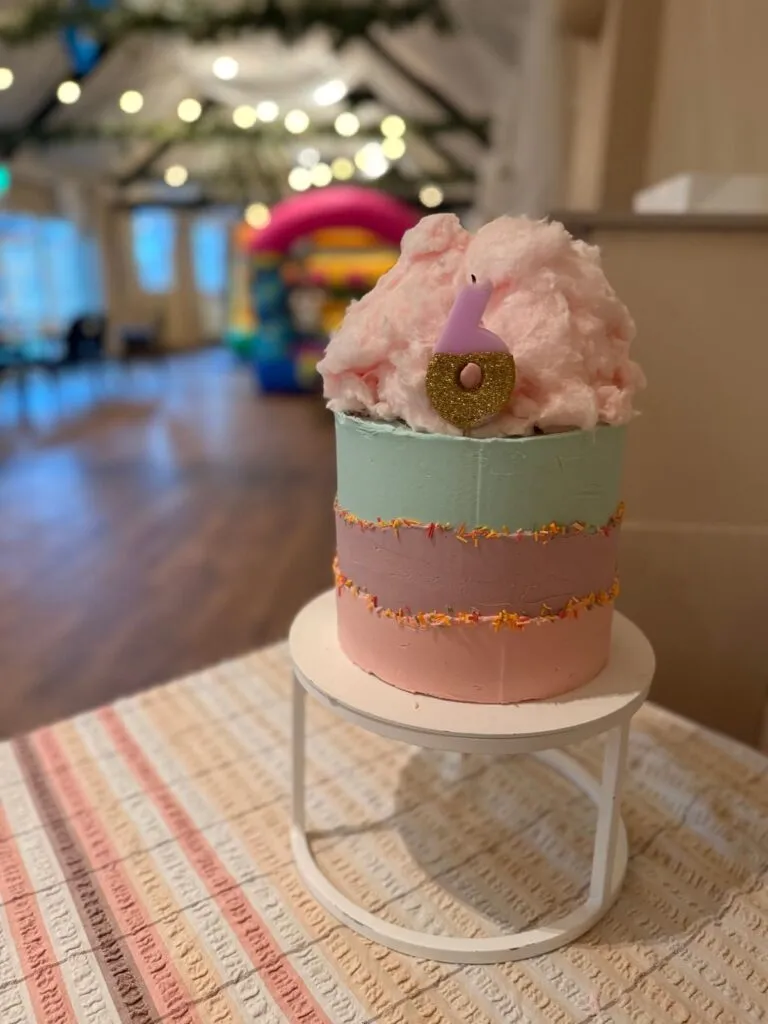 Candy Floss Birthday Cake